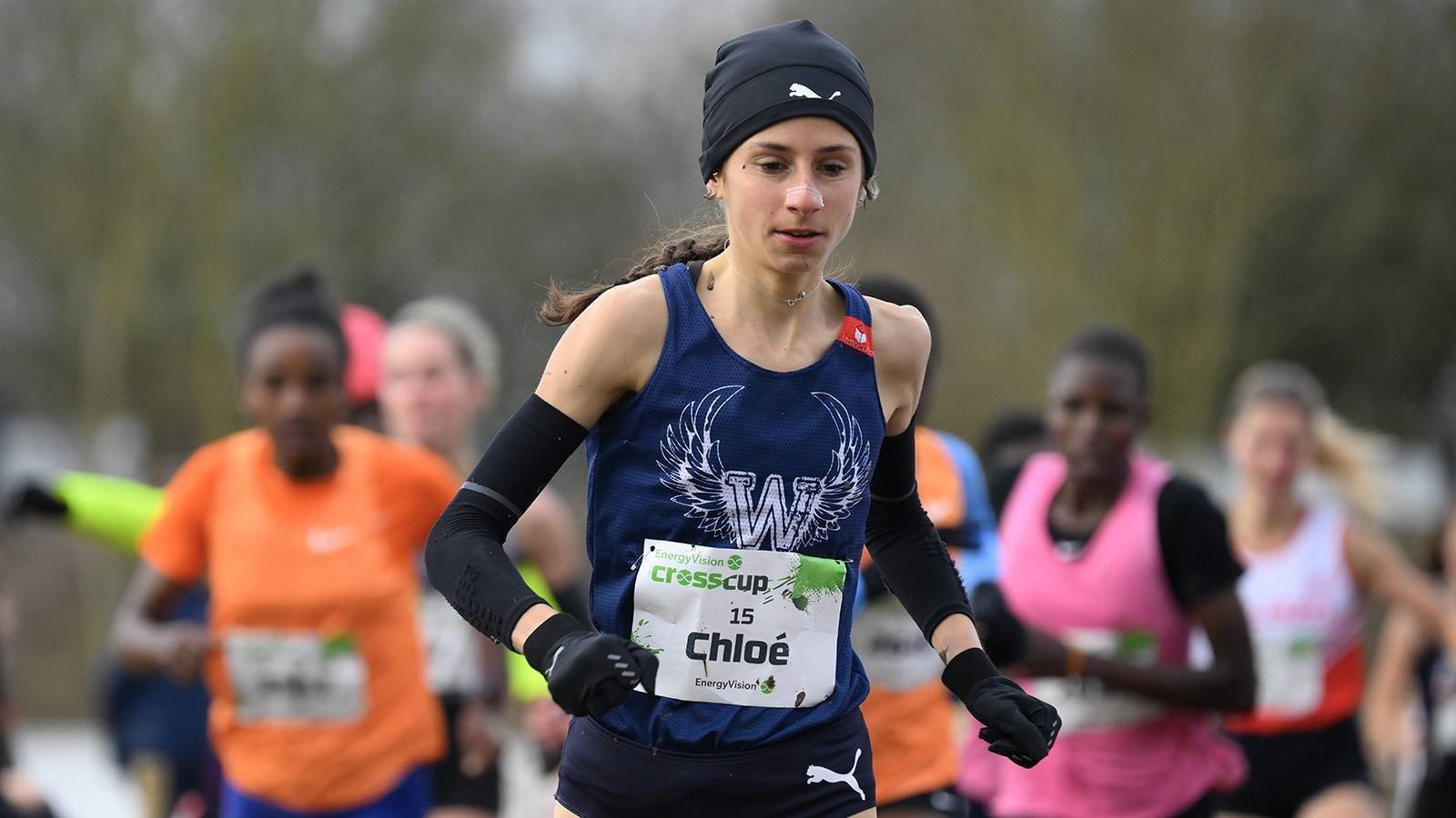 Belgian Chloe Herbiet pictured in action during the women's race at the CrossCup cross country running athletics event in Hannut on Sunday 26 January 2025, stage 4/5 of the CrossCup competition.
BELGA PHOTO JOHN THYS