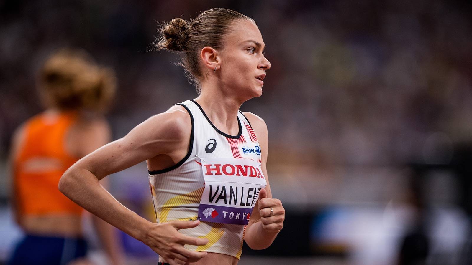 Belgian Jana Van Lent pictured in action during the 5000m women heats, at the World Athletics Championships in Tokyo, Japan, on Thursday 18 September 2025. The outdoor Worlds are taking place from 13 to 21 September. BELGA PHOTO JASPER JACOBS